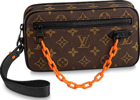 louis vuitton orange chain bag